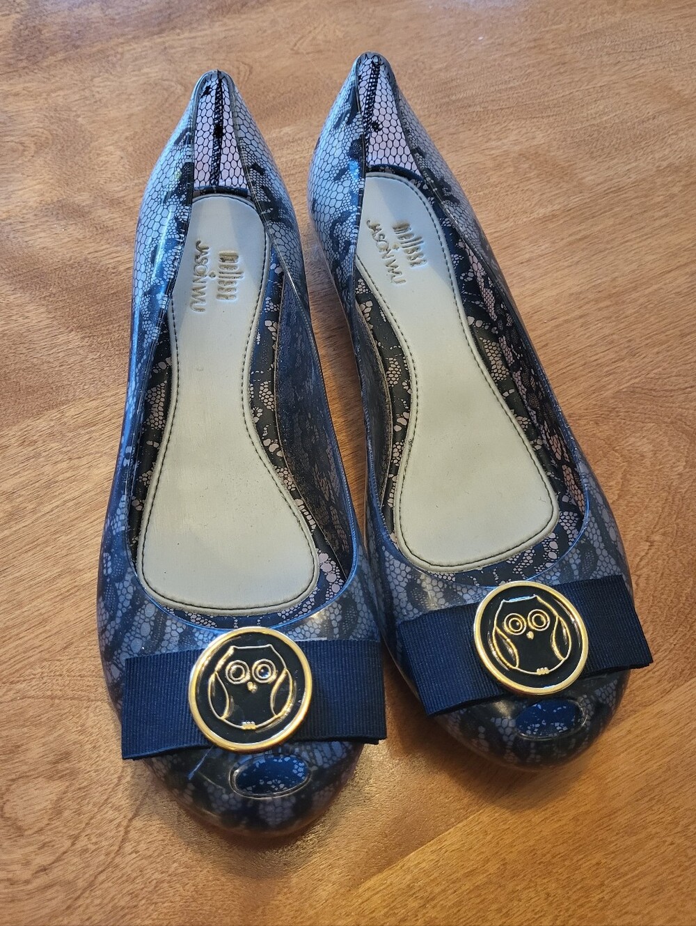 Melissa X Jason Wu Jelly Peeptoe Flats